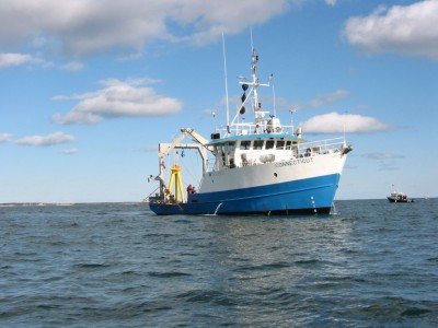The research vessel Connecticut will be used to test the design and operation of a sea-going climate research facility for the Department of Energy. Photo courtesy of James Edson, University of Connecticut.