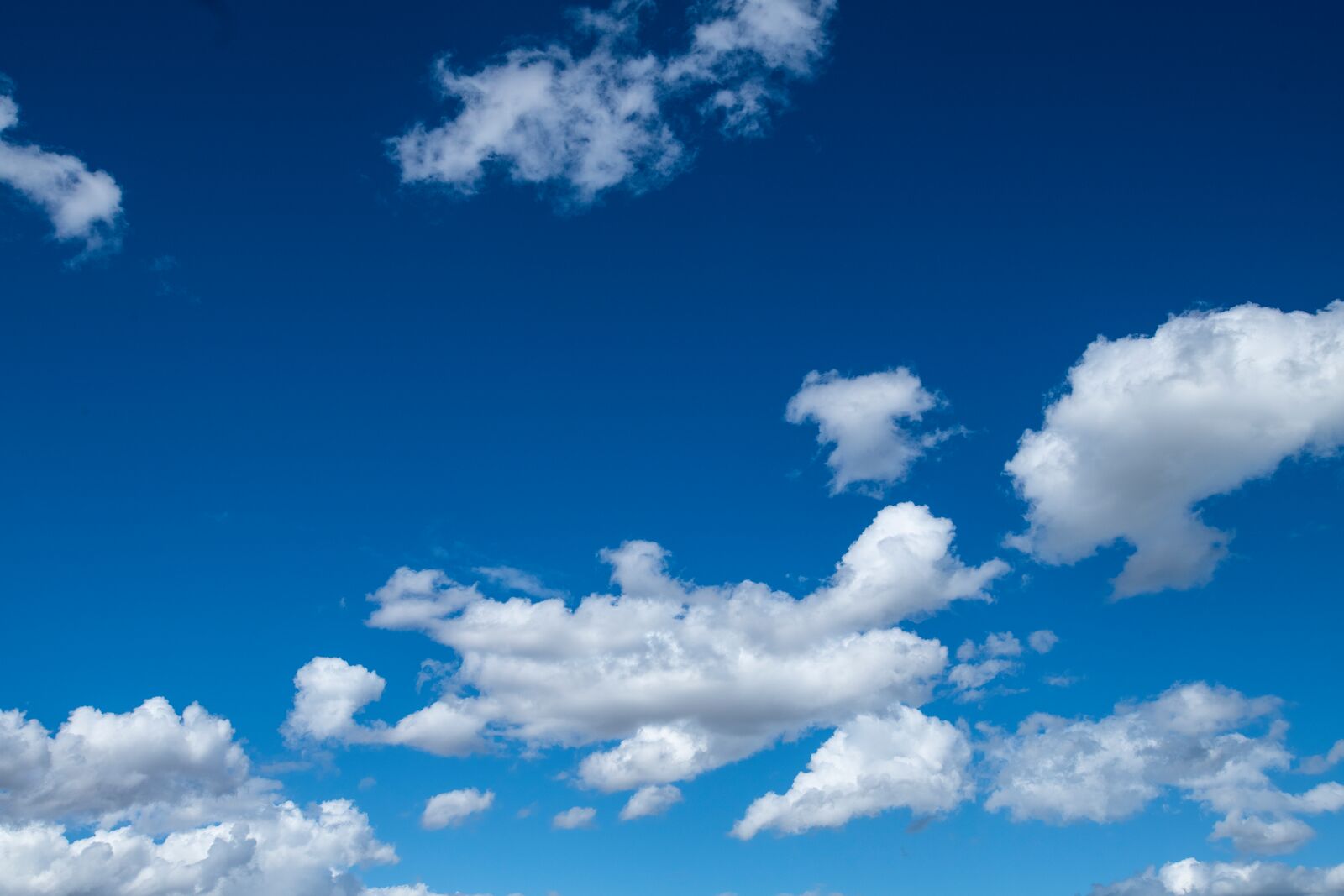 blue sky with white clouds