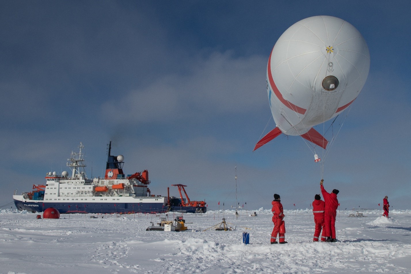 Polarstern research icebreaker on a mission