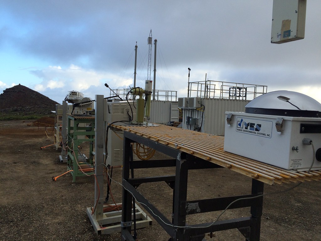 Instruments lined up on Ascension Island for LASIC campaign