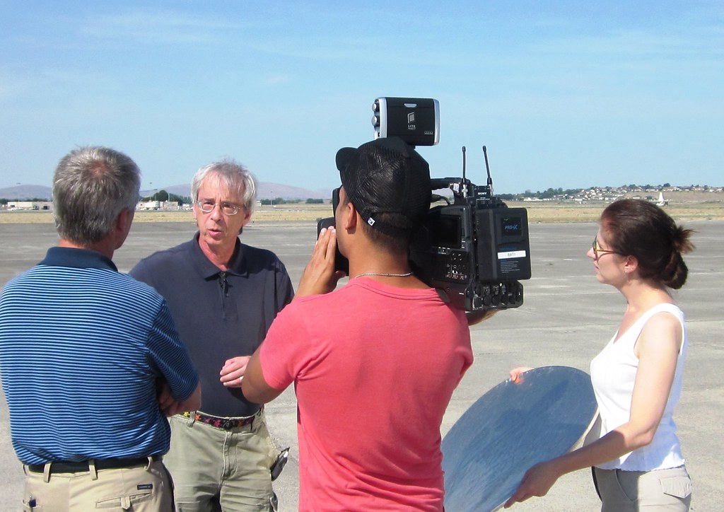 BBOP co-lead scientist Larry Kleinman talks to media about the field campaign