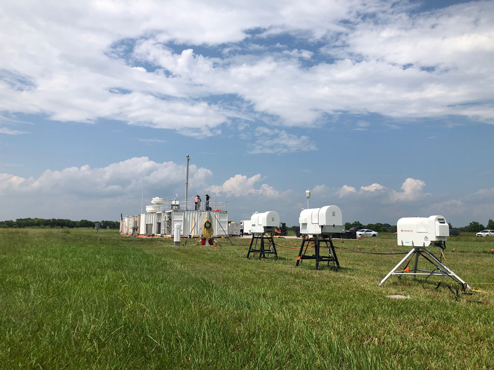 Setup of the ARM Mobile Facility in La Porte, Texas, ahead of the TRACER campaign