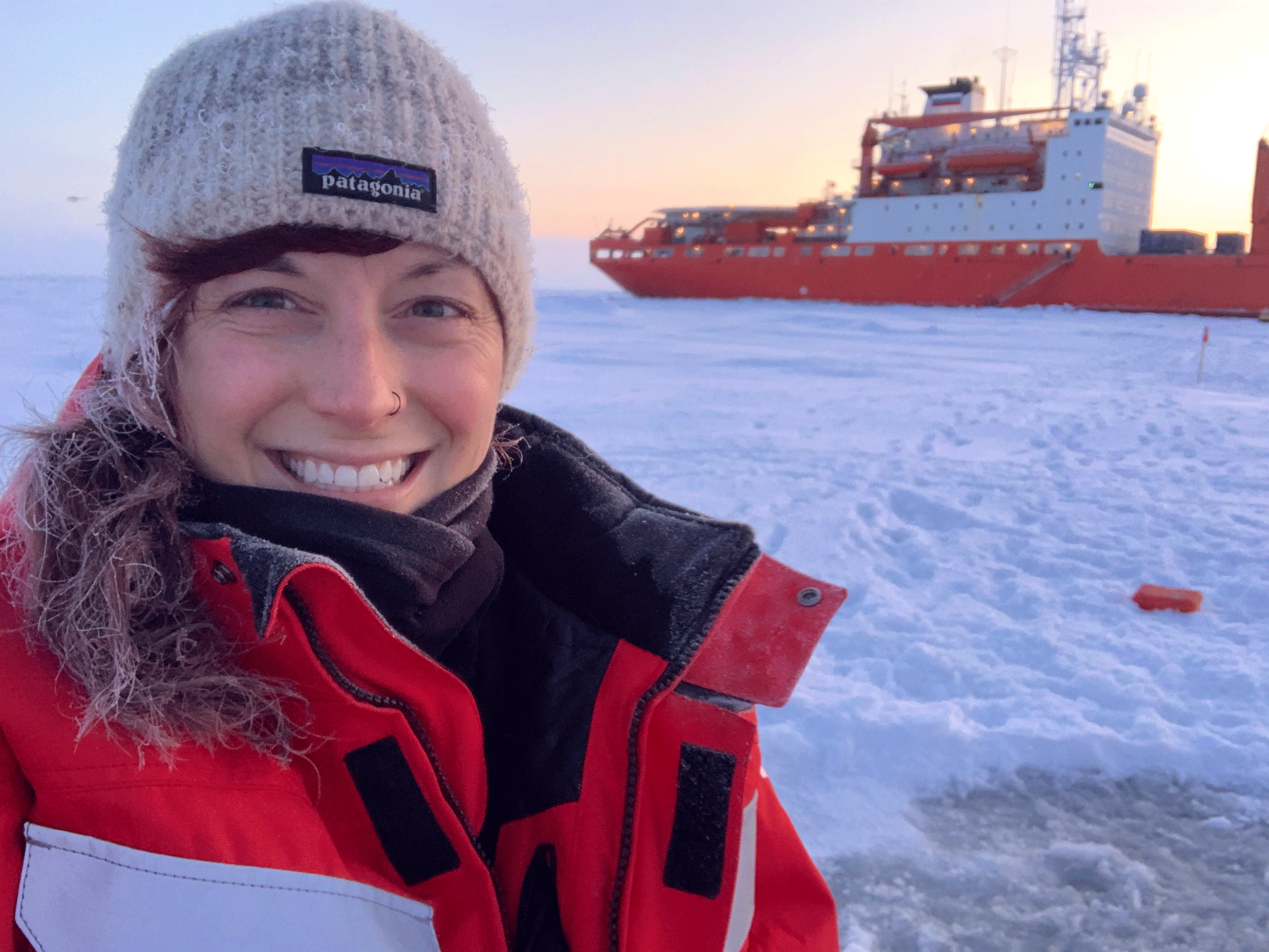 Jessie Creamean in the Arctic