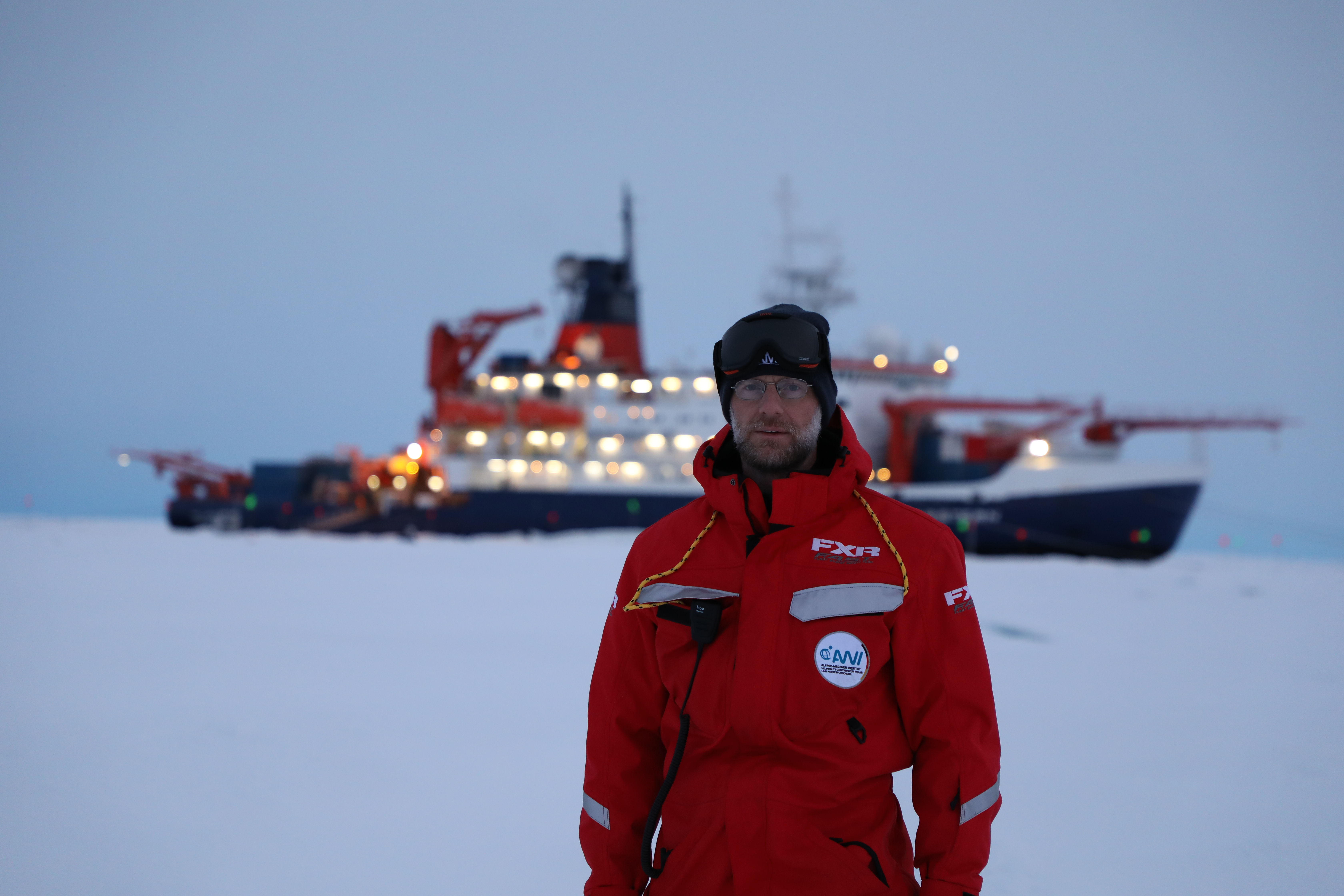 Matthew Shupe during the MOSAiC expedition in the Arctic