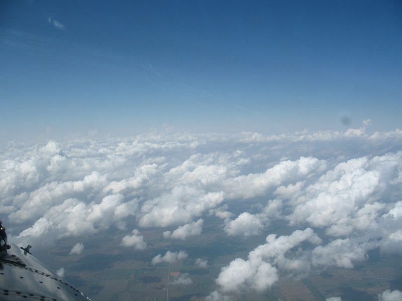 Clouds as seen as aircraft