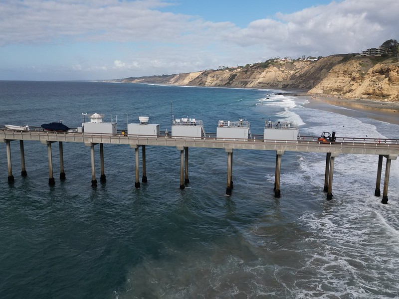 Photo of ARM instruments and containers during EPCAPE campaign in La Jolla, California