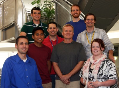 Today’s Data Quality Office, celebrating 10 years! Bottom row: Adam Theisen, Kisa Johnson (student analyst). Middle: Trisatria Noensie (student programmer), Justin Monroe, Randy Peppler Kenneth Kehoe. Top: Michael Bowlan (student analyst), Andrew MacKenzie (student analyst) Not shown: Lee Williams (student analyst). ARM file photo. 