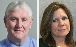 Fred Helsel (left) and Valerie Sparks